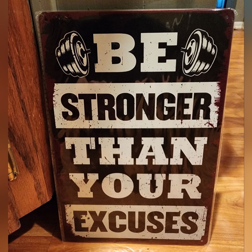 New Retro Motivational Metal Sign